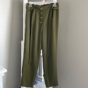 Green Flowy Pants
